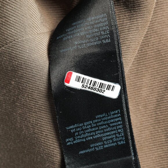 All Saints Aleida Khaki Green Oversized No-Closure Blazer - Picture 12 of 12